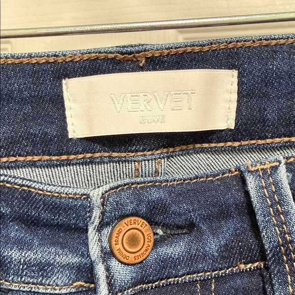 Vervet Classic Dark Blue Flare Jeans Size 27 - Picture 2 of 9